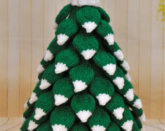 PDF KNITTING PATTERN - Christmas Tree Knitting Pattern Download From Knitting by Post