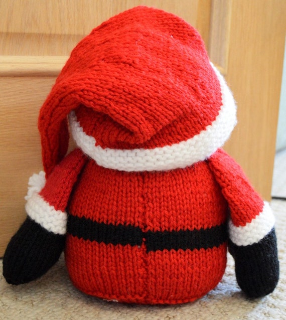 Santa Doorstop Knitting Pattern