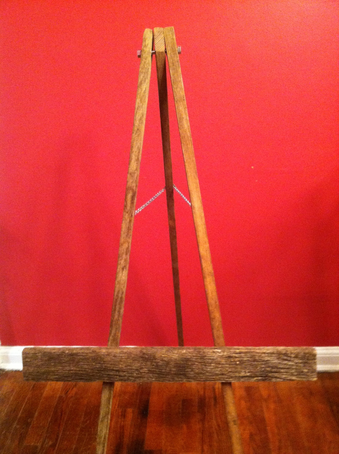Custom Photo or Art Floor Easel Made of Reclaimed Upcycled Wood Use in