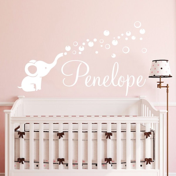 Elephant Wall Decal Etsy