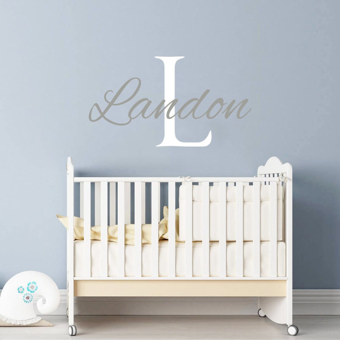 Personalized Boy Name Wall Decal Nursery Decor Baby Boy Wall | Etsy