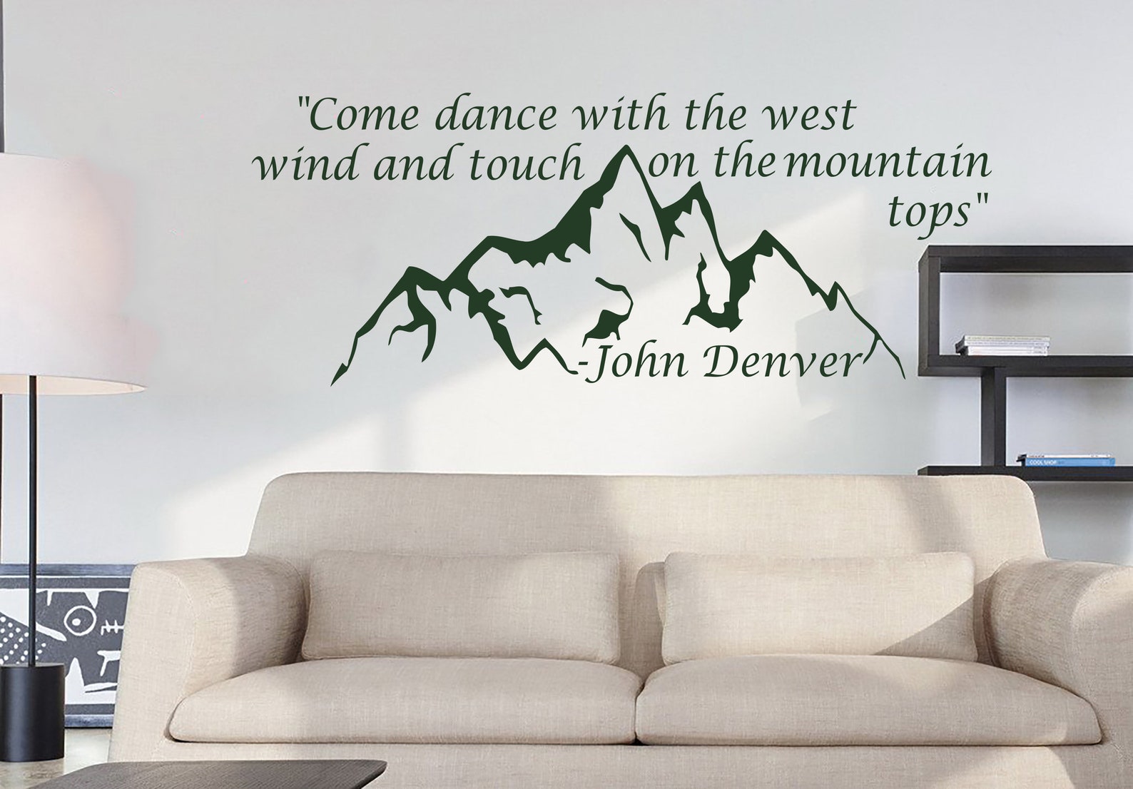 Quote Wall Decal John Denver Decal Mountain Quote Wall Vinyl Etsy