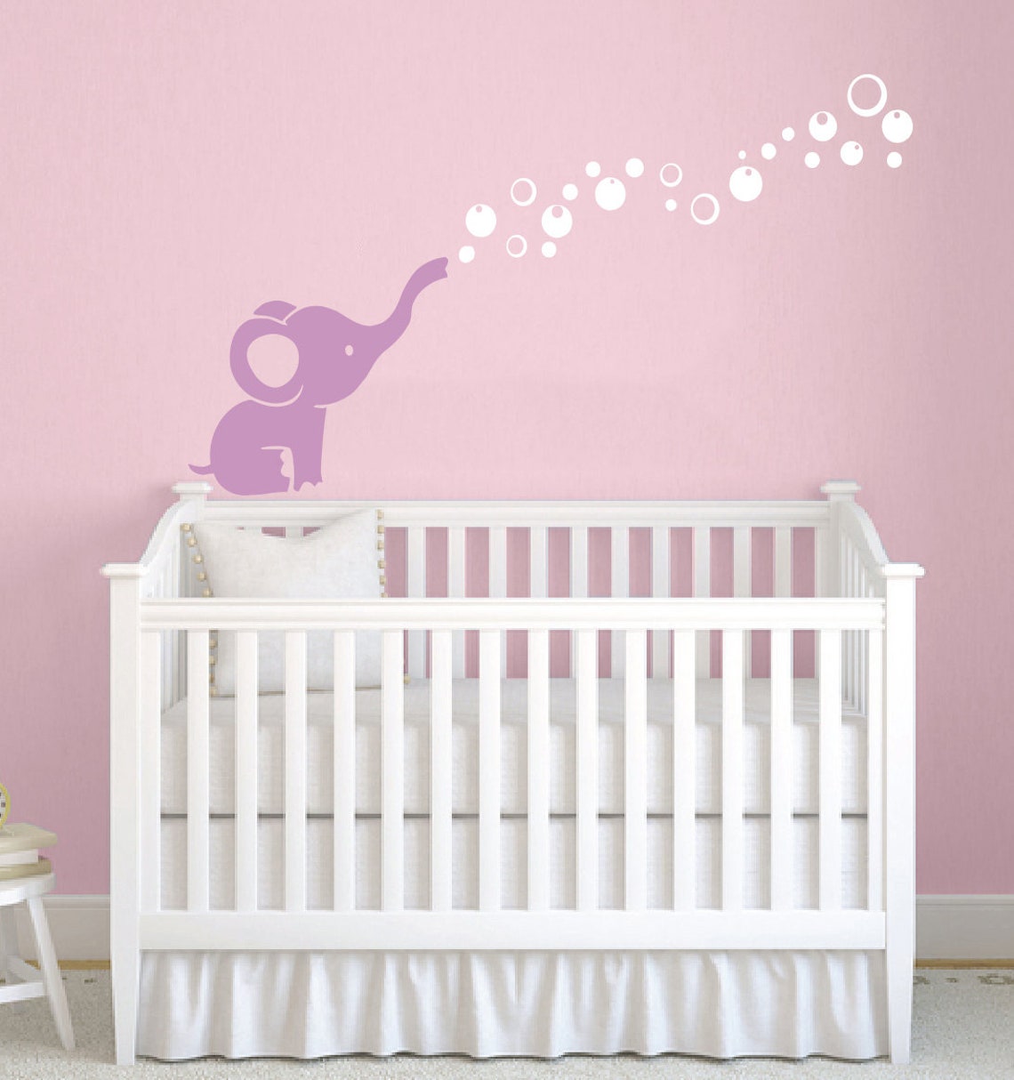 Elephant Nursery Wall Decals Vinyl Sticker Nursery Elephant Etsy