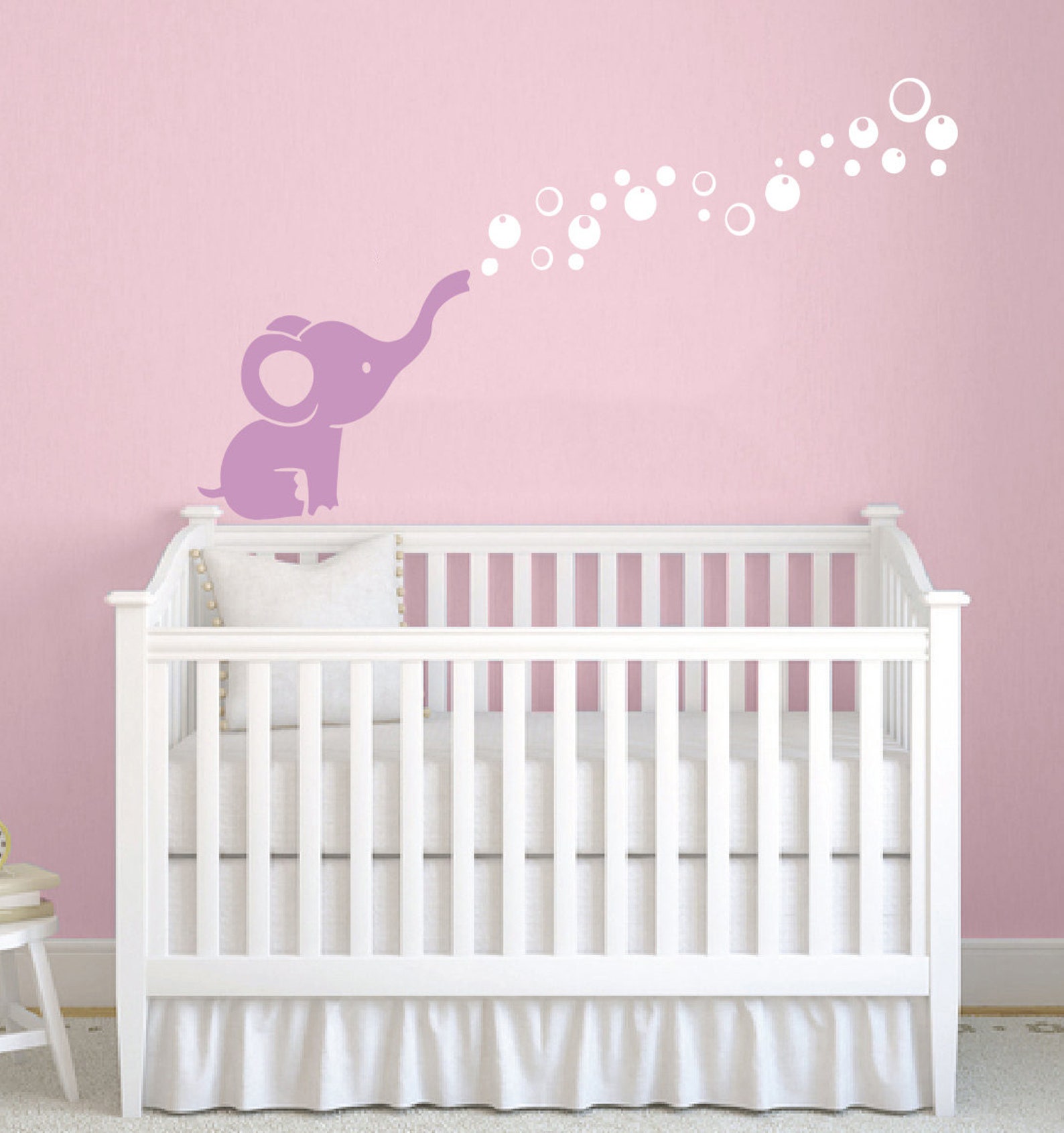 Elephant Nursery Wall Decals Vinyl Sticker Nursery Elephant Etsy