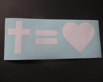 Cross Equals Love Etsy