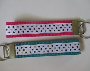 Polka Dots Key Fob