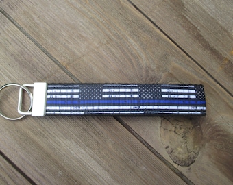 Thin Blue Line Key Fob