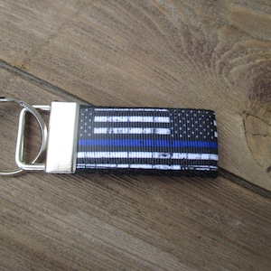 Thin Blue Line Mini Key Fob
