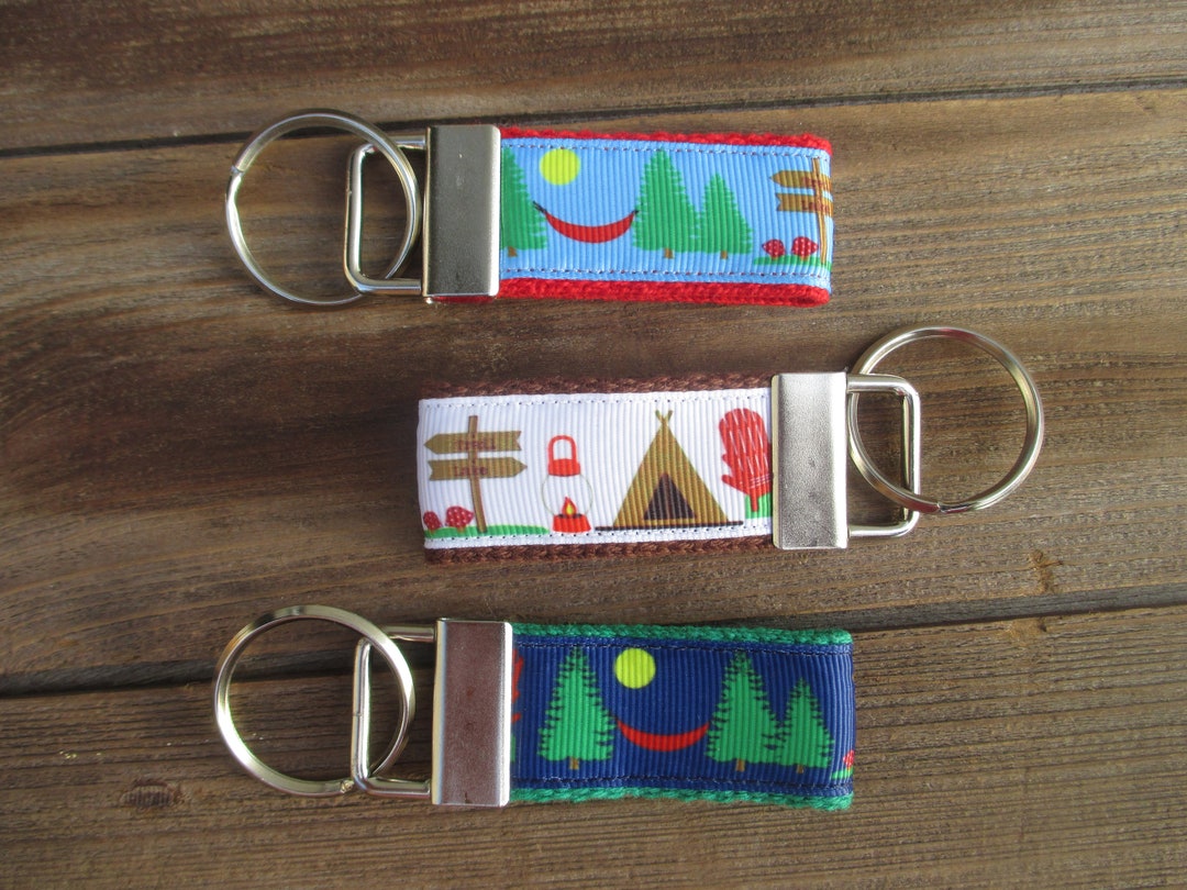 Tent Camping Mini Key Fob - Etsy