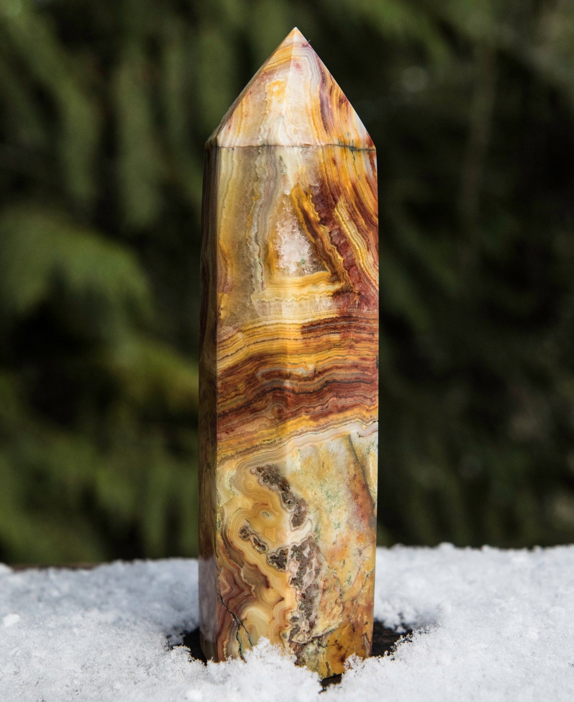 Crazy Lace Agate Crystal Towers Etsy