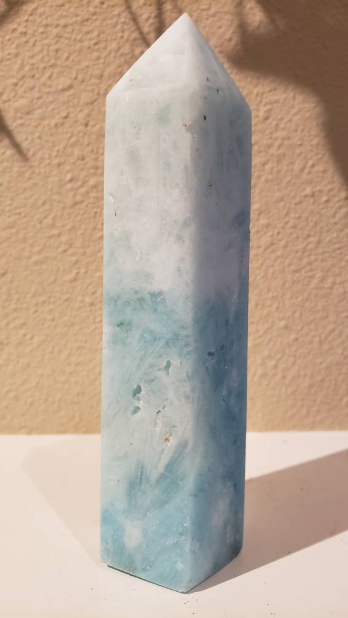 Blue Aragonite Healing Crystal Tower 87 Etsy