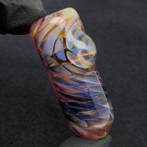 high-end glass pipes）Red Dragon Shape Pipe Glass Smoking Pipe 9.5