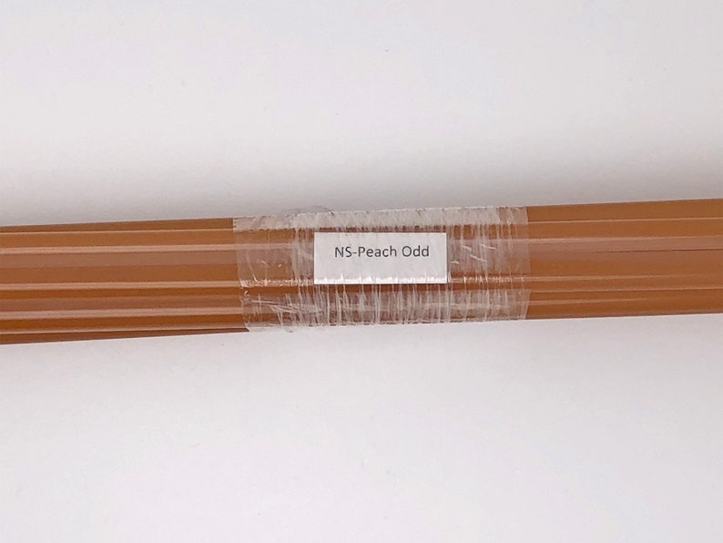 1LB Classic Formula Northstar Glassworks Peach Odd Quality Rod//Raw COE 33 Borosilicate Glass Supply for Lampworking and Glassblowing image 2