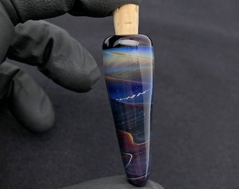 Star Trails//Small cosmic deep space apothecary magic potion bottle stash jar vial