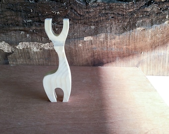Wooden Reindeer, Wedding Favor, Miniature Deer, Scandinavian Accent, toy deer, stocking stuffer, little deer, little reindeer Father's day