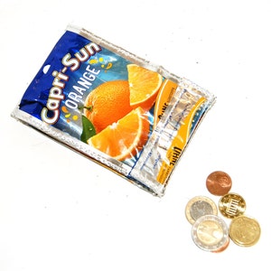 Portemonnaie upcycling Capri Sun Orange