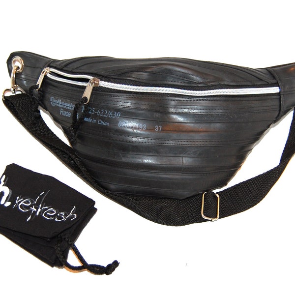 Hippbag, banana bags, sling bag, fanny pack, crossover bag made of bicycle tube