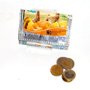 Portafoglio, Finanzkreative -2.0 scambio per gli ultimi (piccoli) soldi, borsellino per le feste, pacchetto per bere Safari Giraffes