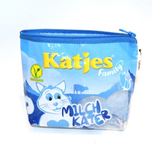 Upcycling Täschchen aus Milchgummiverpackung M