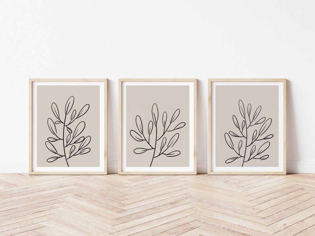Minimalist Style Printable Wall Art, Minimalistic Wall Decor, Printable Line Art, Line Drawing ...