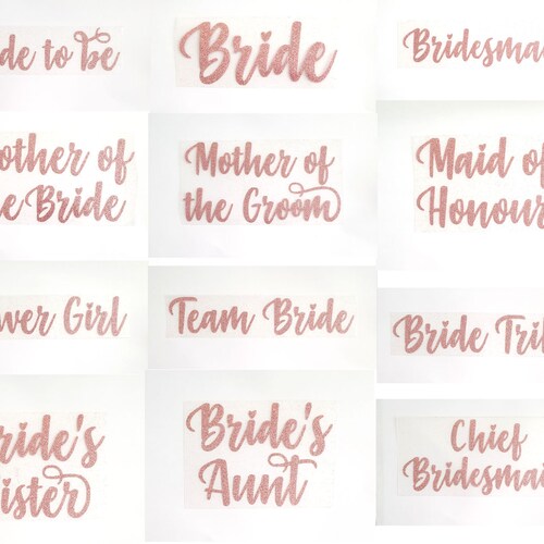 Bridesmaid Iron on Decal DIY Bridesmaid Shirt Wedding Party Etsy