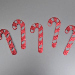 Red glitter candy cane fabric iron on tshirt transfer patch 2 inch vinyl hotfix applique patch decal christmas holiday stocking decoration