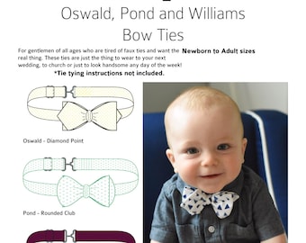 Oswald, Pond and Williams Bow Tie PDF Pattern