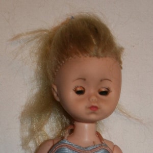 Vtg Ginny Vogue Barbie Doll Baby 1977 w/ Outfit 8&quot; Tall Blonde Sleep Eyes Vintage Toy