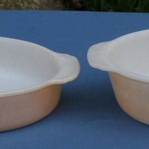 Set di 2 Re fuoco Peach lustro Lustre Cake Pans casseruola cottura piatto qt 1 1/2 bicchiere