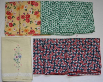 Lot de 8 PC de Table serviettes en lin coton pastèque trèfles Floral