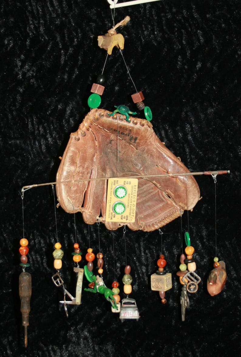 Homemade Wind Chime Windchime Boy Male Baseball Fishing Toys Etsy