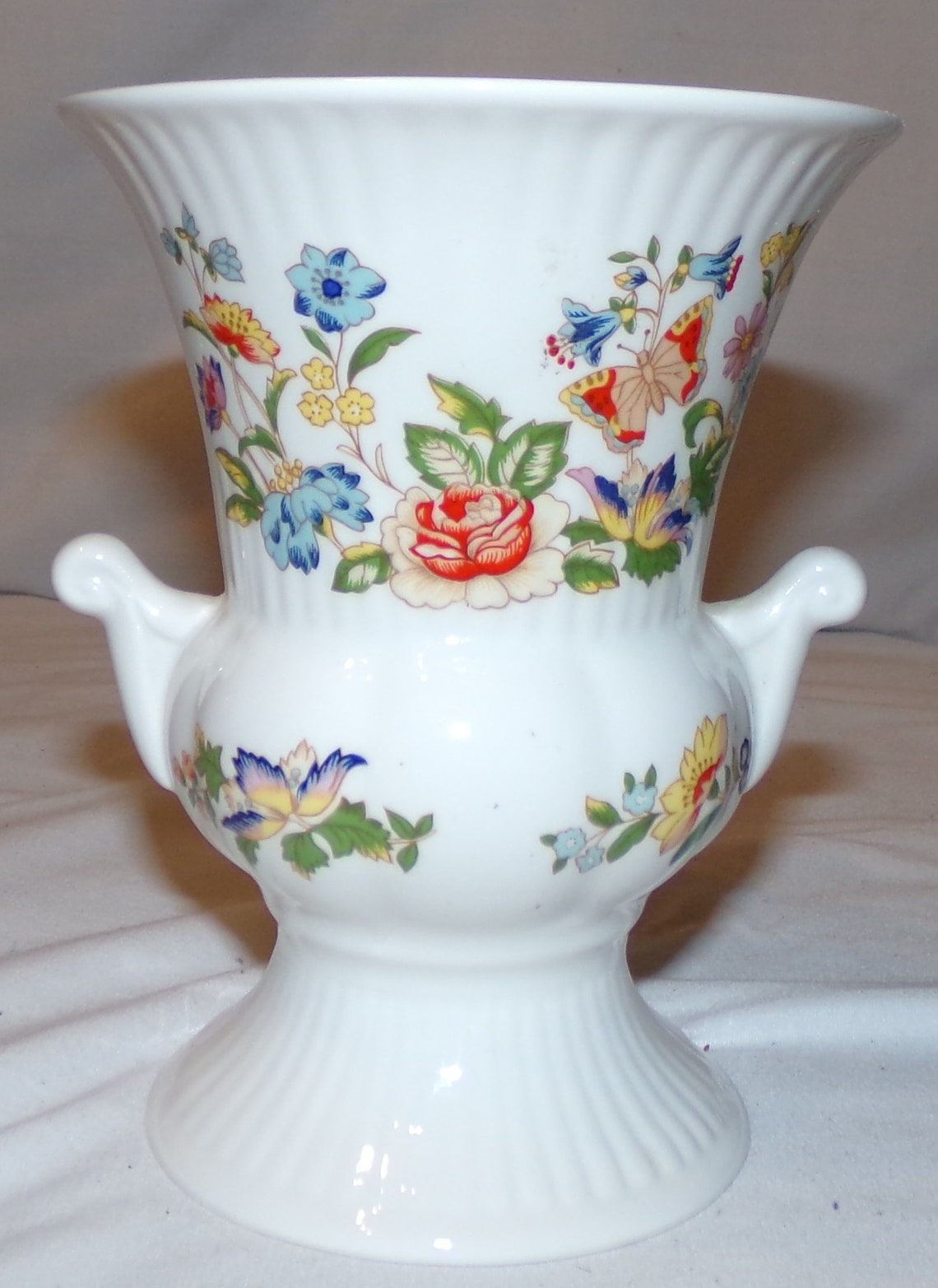 Royal Aynsley Cottage Garden Bone China 2 Pcs Trinket Jewelry Etsy