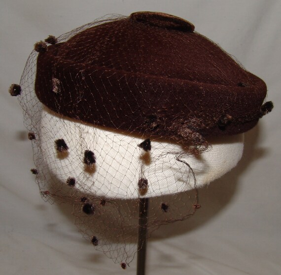 Deluxe Velour Merrimac Body Made Imported Fur Vtg Womens Hat  display picture 3
