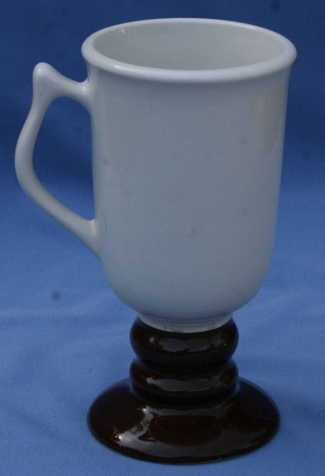 Hall Pedestal Cup Mug 1273 Vtg Brown Irish Footed Stemmed Etsy