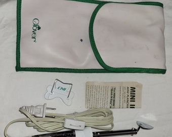 Clover, Mini, Iron, Sewing, Craft, Quilting, Crafting, Storage Case,  Mini iron,