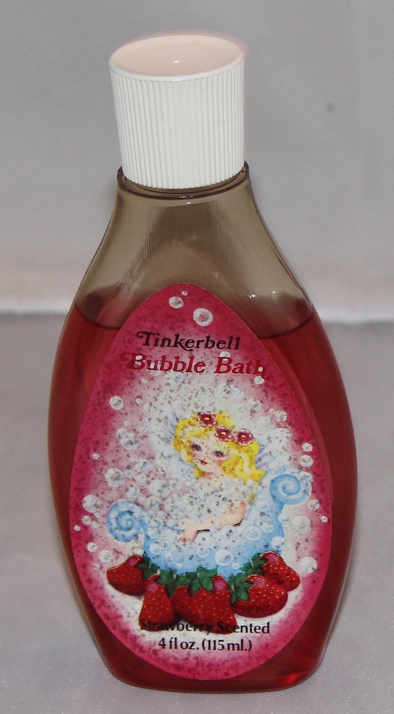 Tinkerbell Bubble Bath Strawberry Scented 4 Fl Oz Kids Etsy
