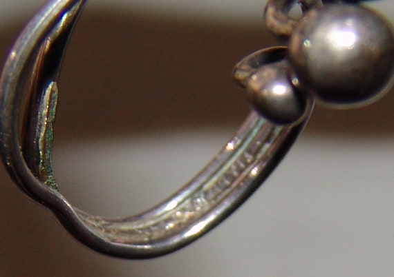 Sterling Silver Adjustable Ring Vintage Vtg Jewel… - image 4
