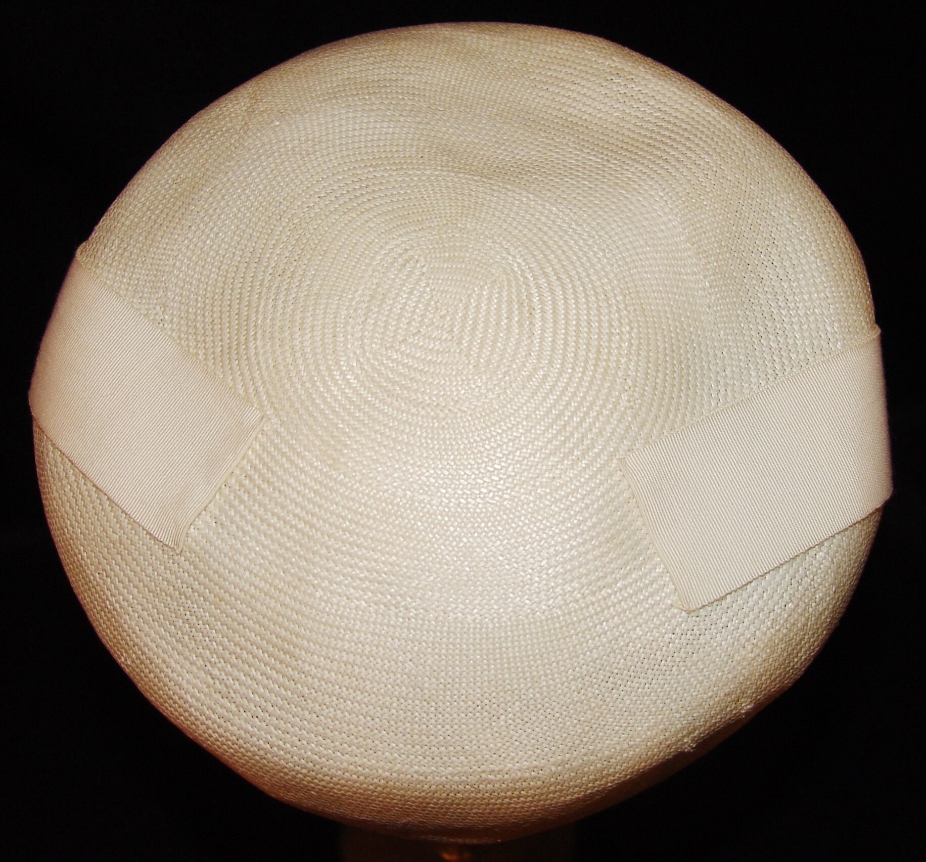 Herbert Bernard New York Womens Vtg Pillbox Hat 22 1/2 White  display picture 3
