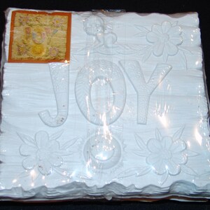 Vtg Masterpiece Products Inc 1978 Joy Plastic Tile Squares Craft Bible Story 4pc Sunday School Church