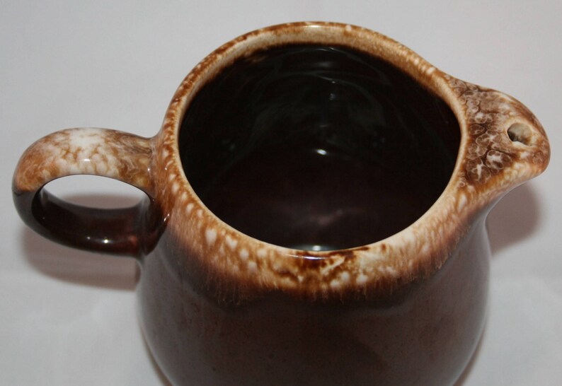 Mccoy Brown Drip Glaze Pottery Cream Pitcher 7020 USA 3 Etsy