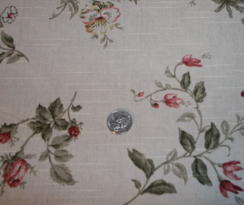 Waverly Fabric Vacation Floral 100 Cotton Linen Feel 2yds X Etsy
