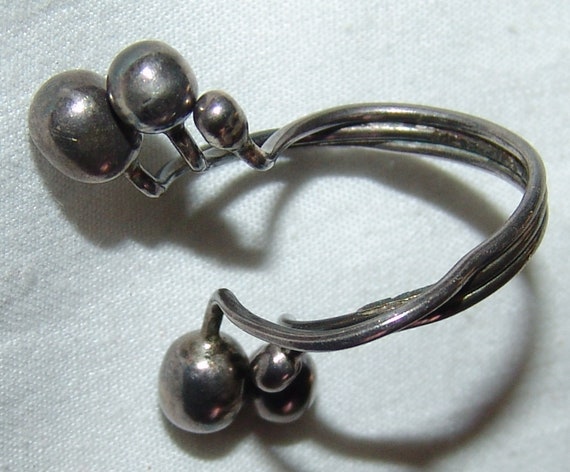 Sterling Silver Adjustable Ring Vintage Vtg Jewel… - image 2