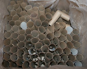 HUGE Lot Cardboard Tubes 250 pcs Toilet Paper Towel Crafts Clean School Art Variety
