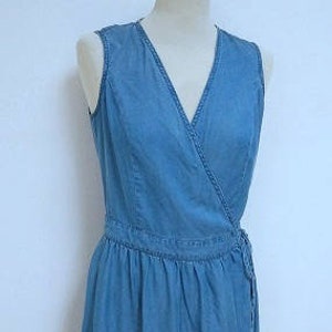 light blue jean dress