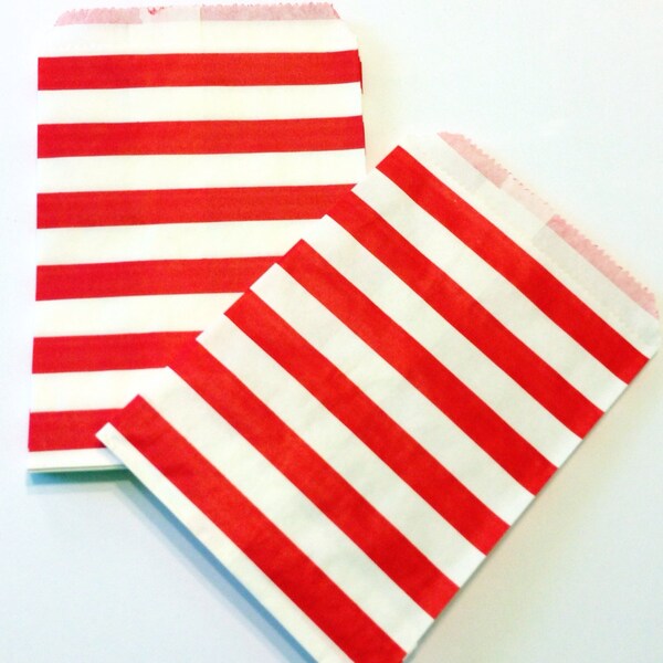 40% OFF! Red and White Striped Treat Bags (20 ct.)