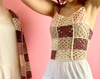 Crochet top "Here comes the Sun 2"