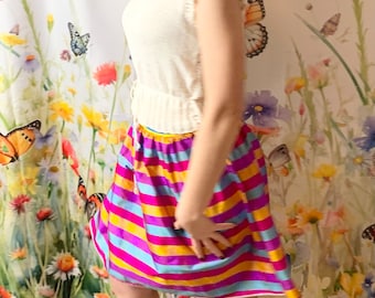 Striped skirt "Meadow Knapweed 2"