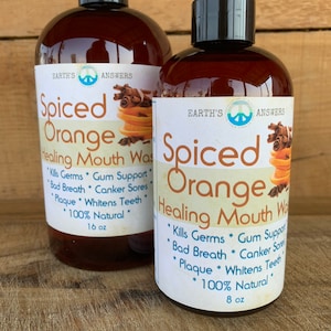 All Natural Herbal Mouthwash, Spiced Orange