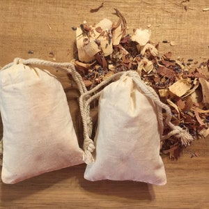 2 pk Lavender Western Red Cedar Sachets Aromatherapy, Air Freshner, Stocking Stuffer, Hostess Gift