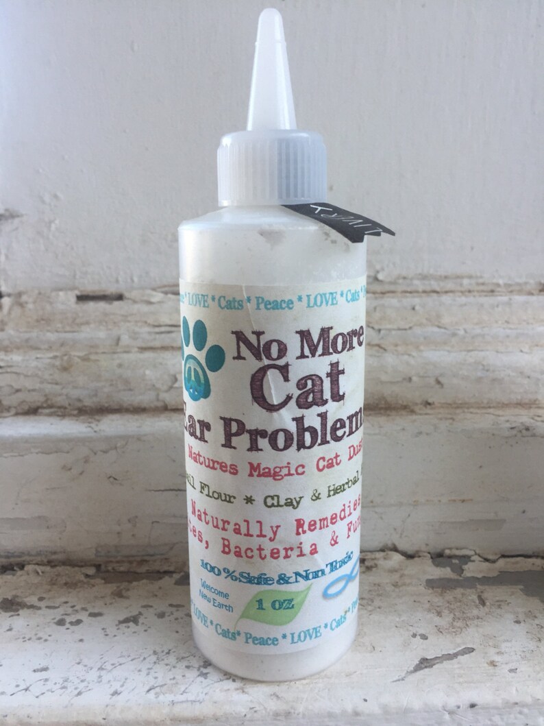 All Natural Cat and Kitten Ear Powder and Ear Mite Remedy Cat Etsy